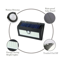 En kaliteli güneş duvar ışık mini 20 LED ile GÜNEŞ PANELI entegre sistem otomatik sensör ışıkları (su geçirmez, soğuk beyaz)