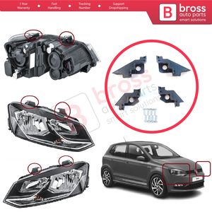 Soporte de Reparación para Faros Delanteros BHL33+BHL34, Juego de Soportes Izquierdo y Derecho para Polo MK5 6R 6C 61 2009-2016 6R0998226 6R0998225 - Product Image 6