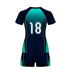 Tenues de volley-ball respirantes de qualité supérieure pour hommes et femmes, maillots personnalisés taille XL, 100 % polyester, impression par sublimation intégrale - Product Image 2