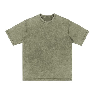 Camiseta Urbana Extra Grande Unisex 100% Algodón 180 GSM Lisa al por Mayor Camiseta Vintage para Hombre Personalizada con Lavado Ácido - Product Image 1