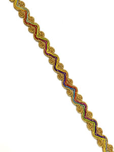 ริบบิ้นผ้าฝ้ายปักลายอินเดียหลากชนเผ่า ประดับกระจก ลูกปัด ด้าย ลูกไม้ ขนาด 25 มม. ลายริบบิ้นนุ่ม สำหรับรองเท้าผู้หญิงมุสลิม - Product Image 4