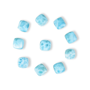 ลาริมาร์คุณภาพสูงแบบหลวมทรงเหลี่ยมขนาด 3-21 มม. สำหรับทำเครื่องประดับจากสาธารณรัฐโดมินิกัน - Product Image 3