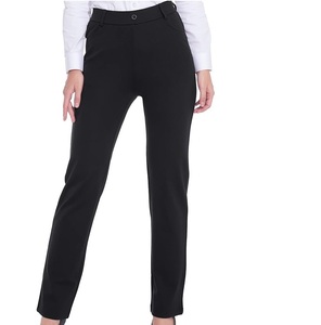 2025 haut tendance femmes survêtement robe pantalon plat Oxford tissu taille haute respirant élégant plaine bas quantité minimale de commande Service nouveauté - Product Image 5