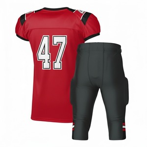 Wholesale Customised American Football Uniform 100% Polyester with Breathable Short Sleeves <b>Sets</b> for Summer Sports - Product Image 3