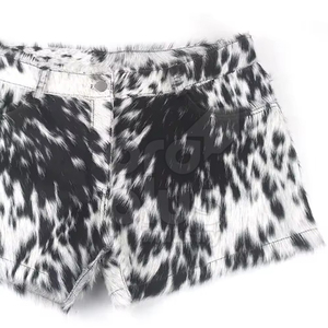 Pantalones Cortos de Cuero Vacuno Genuino, Duraderos, Auténticos, Sólidos, Casuales, Transpirables, Ecológicos y de Secado Rápido - Product Image 5