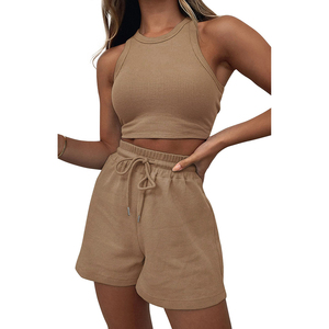 Precio barato Llegada Etiqueta privada Mujeres Conjuntos gemelos Nueva moda Calidad superior Mujer personalizada Nuevo diseño Conjunto Doble - Product Image 1