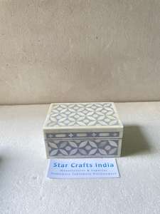 Caja de joyería con incrustaciones de hueso de la mejor calidad/caja con incrustaciones de hueso de India STAR CRAFTS PARA pulido a mano para pieza caliente Mop Jewelry Box - Product Image 6
