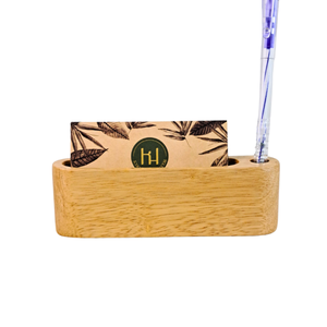 Tarjetero de madera de nogal/haya, tarjetero de exhibición elegante - Product Image 2