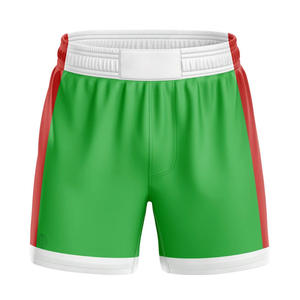 Shorts de boxe pour hommes, séchage rapide, haute élasticité, shorts d'entraînement de Muay Thai, tissu doux avec design à fente haute, par RASHEED MFG CO - Product Image 5