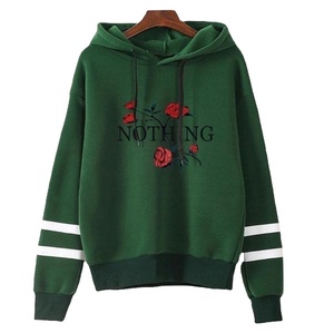 Jersey de invierno Sudadera con capucha informal de manga larga para mujer Calidad directa de fábrica Precio barato Bajo MOQ Forrado Tela de lana Ropa de sudor - Product Image 6