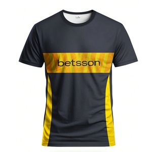 Maillot de football personnalisé avec nom et numéro sublimés, 100% polyester, tissu en maille, manches courtes, séchage rapide, pour l'été - Product Image 1