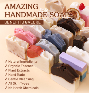 Jabón de Alta Calidad <span class=keywords><strong>con</strong></span> <span class=keywords><strong>Aceite</strong></span> Esencial Natural 100% Blanqueador de Piel, Antienvejecimiento e Hidratante, Paquete Personalizado - Product Image 5