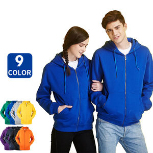 Sudadera con Capucha de Alta Calidad, Personalizada con Impresión DTG, 100% Algodón, Felpa, Tejido de Punto, 330 g/m², Gruesa, Estilo Francés, con Cierre, para Hombre - Product Image 2