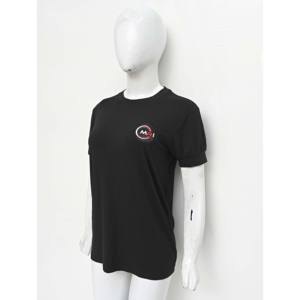 เสื้อเชิ้ตผ้าฝ้าย100% สำหรับผู้หญิงเสื้อสีดำใส่สบายพร้อมโลโก้ปักแบบระบายอากาศได้ตามต้องการ - Product Image 4