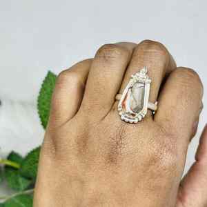 Oyster <b>Turquoise</b> <b>Ring</b>, Sterling Silver <b>Ring</b>, Handmade Oyster Jewelry, Copper <b>Turquoise</b> Jewelry, <b>Turquoise</b> Gift for Women - Product Image 3