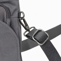 Sac de voyage antivol RFID pour passeport et documents d'identité, bandoulière, polyester, fermeture éclair, multifonctionnel, logo personnalisé OEM