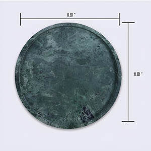 Plateau de Noël en marbre de luxe moderne Superbe accent festif pour la maison, le service de vacances et la présentation de cadeaux Plateaux décoratifs - Product Image 4