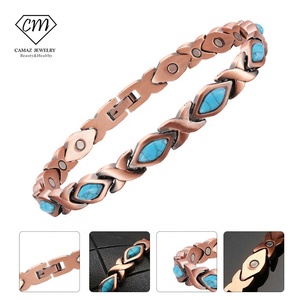 Pulsera Magnética de Cobre Puro, Terapia de Bioenergía, Pulseras de Cobre Auténtico con Imanes <span class=keywords><strong>para</strong></span> Hombres y Mujeres - Product Image 2