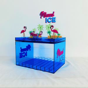 Factory acrylic juice bottle <b>shelf</b>/ liquid locking display <b>stand</b> / bottle display cabinet - Product Image 5