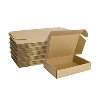 Caja de correo de envío de avión postal Caja de correo de embalaje de papel de cartón corrugado plegable para entrega o embalaje de regalo