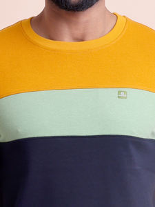 Premium alta calidad 100% algodón cómodo Loopknit corte y coser manga completa cuello redondo sudadera - Product Image 3