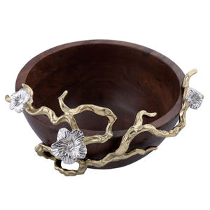 Tazón de madera pulida de lujo con acento de cangrejo, artículos decorativos de la mejor venta para bodas y ensaladas caseras, uso en mesa de comedor - Product Image 3