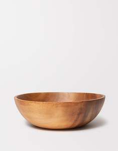 ชุดชามสลัดทรงกลมทำจากไม้อะคาเซียทั้งชิ้นชามไม้เนื้อแข็งพิมพ์โลโก้ตามสั่ง - Product Image 4