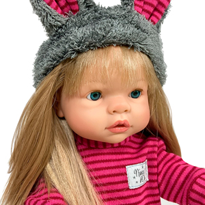 Chất lượng cao Tây Ban Nha handmade búp bê niềm vui búp bê cô gái Bunny Set vani có mùi thơm và giải phẫu chính xác để chơi trẻ em - Product Image 2