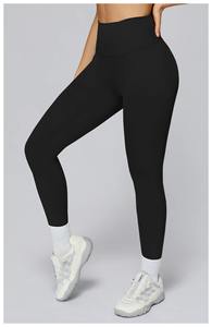 Venta al por mayor de alta cintura Scrunch Butt entrenamiento Leggings mujeres Control de barriga pantalones de yoga con logotipo personalizado Leggings de gimnasio - Product Image 6