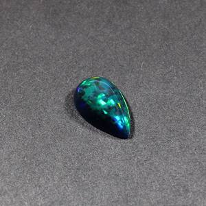 3.15Cts 15X9MM ทรงหลังเบี้ยลูกแพร์โอปอลสีดำธรรมชาติ1ชิ้นอัญมณีหลวมสำหรับทำเครื่องประดับ - Product Image 3