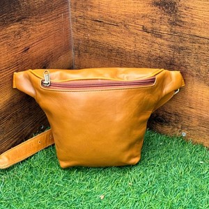 Riñoneras de cuero de grano completo hechas a mano, bolsa de viaje de cuero de vaca genuino, riñonera con correa ajustable de alta calidad para Unisex - Product Image 3