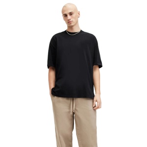 T-shirt élégant pour homme à col rond, confortable, impression sérigraphique personnalisée, 100% coton, manches courtes, design tricoté, polyvalent, en stock - Product Image 1
