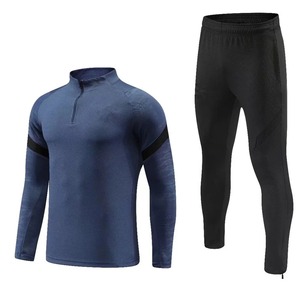 Nuevo conjunto deportivo para hombres Fans parisinos Chaqueta de media cremallera Ropa de entrenamiento Juegos Jerseys Kit de fútbol Tops y pantalones Casual Wea - Product Image 2