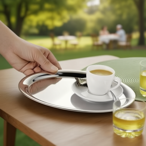 ESMEYER Daily Serving Tablet 22 X 1.4 X 29 cm Stainless Steel Color-<b>Silver</b> Tableware - Product Image 3