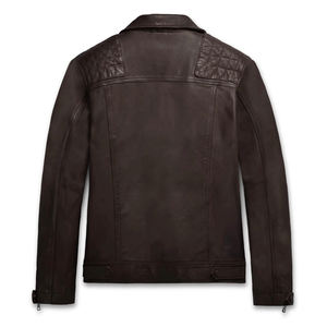 Chaqueta de cuero de alta calidad de último diseño logotipo personalizado y diseño aceptado chaqueta de invierno bombardero de cuero de vaca - Product Image 2