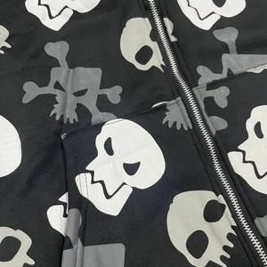 Venta al por mayor de moda de peso pesado de los hombres de toda la pantalla impresa logotipo personalizado ropa de calle de moda con capucha de los hombres - Product Image 5