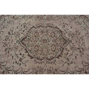 Tapis Turc Vintage Classique Marron Beige 4.8 X 7.5ft Grande Surface Patchwork Laine avec Support en Latex pour Couloir ou Chambre - Product Image 5