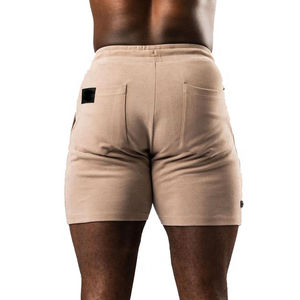 กางเกงขาสั้นเล่นยิมของผู้ชายกางเกงขาสั้นผ้าเนื้อละเอียด100% โพลีเอสเตอร์ทรงหลวมเป็นมิตรกับสิ่งแวดล้อมสไตล์สตรีท - Product Image 4