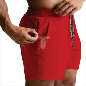 <b>Men's</b> High Quality Summer Gym Fitness <b>Shorts</b> Quick Dry <b>Elastic</b> <b>Waist</b> Polyester/Cotton Eco-Friendly Outdoor Jogging OEM Service - Product Image 5