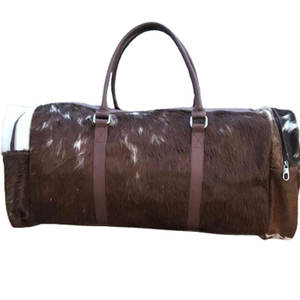 Bolsa de Viaje de Cuero Vacuno Personalizada Hecha a Mano para Viajes al Aire Libre, Venta al por Mayor de Fábrica, Bolsa de Viaje de Cuero Vacuno Hecha a Mano - Product Image 2