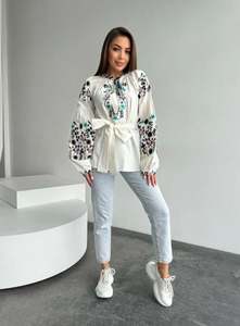 Boho Ukrainian Designs white Embroidered Fashion best color Women <b>Long</b> <b>Dress</b> Custom Embroidery Patterns Ukrainian <b>Dress</b> OEM - Product Image 2