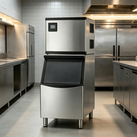 Machine à glaçons commerciale verticale autonome à grande capacité, à refroidissement rapide et à économie d'énergie, pour restaurants, bars et cafés