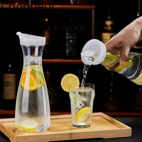 Bouteilles carrées en PET de qualité alimentaire de 600 ml, 1000 ml, 1200 ml, 1600 ml, vides, avec couvercle antivol... ODM OEM