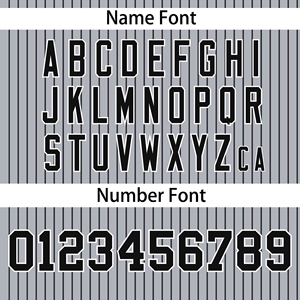 Camiseta de Béisbol Personalizada con Rayas Grises, Uniforme de Equipo Transpirable, Camiseta Sublimada - Product Image 4