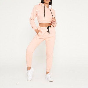Conjunto de Sudaderas Cortas Personalizadas con su Propio Diseño para Mujer, Talla Grande, Conjunto de Sudaderas Cortas para Mujer Más Vendido - Product Image 2