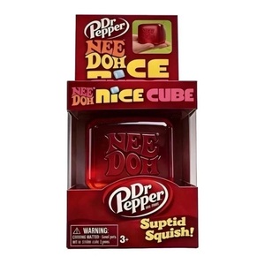 Dr Peppers NeeDoh Nice Cube Squishy Fidget Toy, jouet sensoriel à presser, cube anti-stress - Product Image 1
