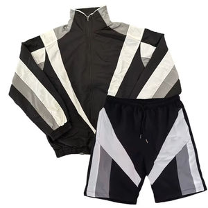 Ensemble survêtement décontracté deux pièces pour homme, personnalisé, hiver 2025, fermeture éclair, polyester, coupe-vent, jogging, veste, OEM - Product Image 6