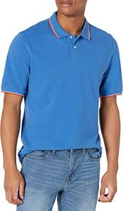 Camiseta de polo de algodón ajustada unisex, camisetas de manga corta transpirables de alta calidad con forro automático de talla grande para hombre - Product Image 2