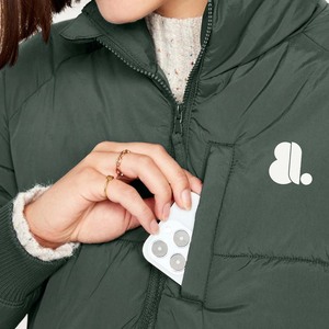 Chaqueta Acolchada de Moda para Mujer, Corte Regular, para Invierno, Tejido de Alta Calidad, Precio Económico, Cuello Alto - Product Image 4