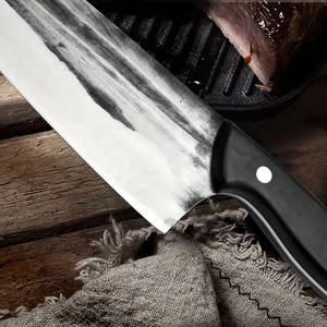 Venta al por mayor personalizado de alta calidad OEM ODM servicio Chef cuchillo rebanar cocina Chef cuchillos cocina uso acero nueva hoja de fijación hecha a mano - Product Image 4